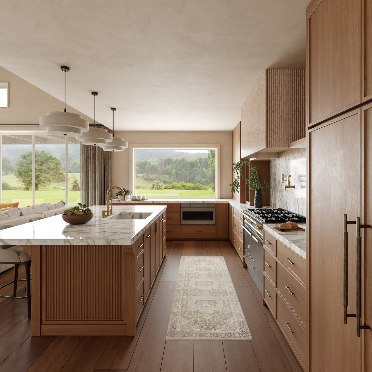 Vintage Washables VWS08 Green Rug