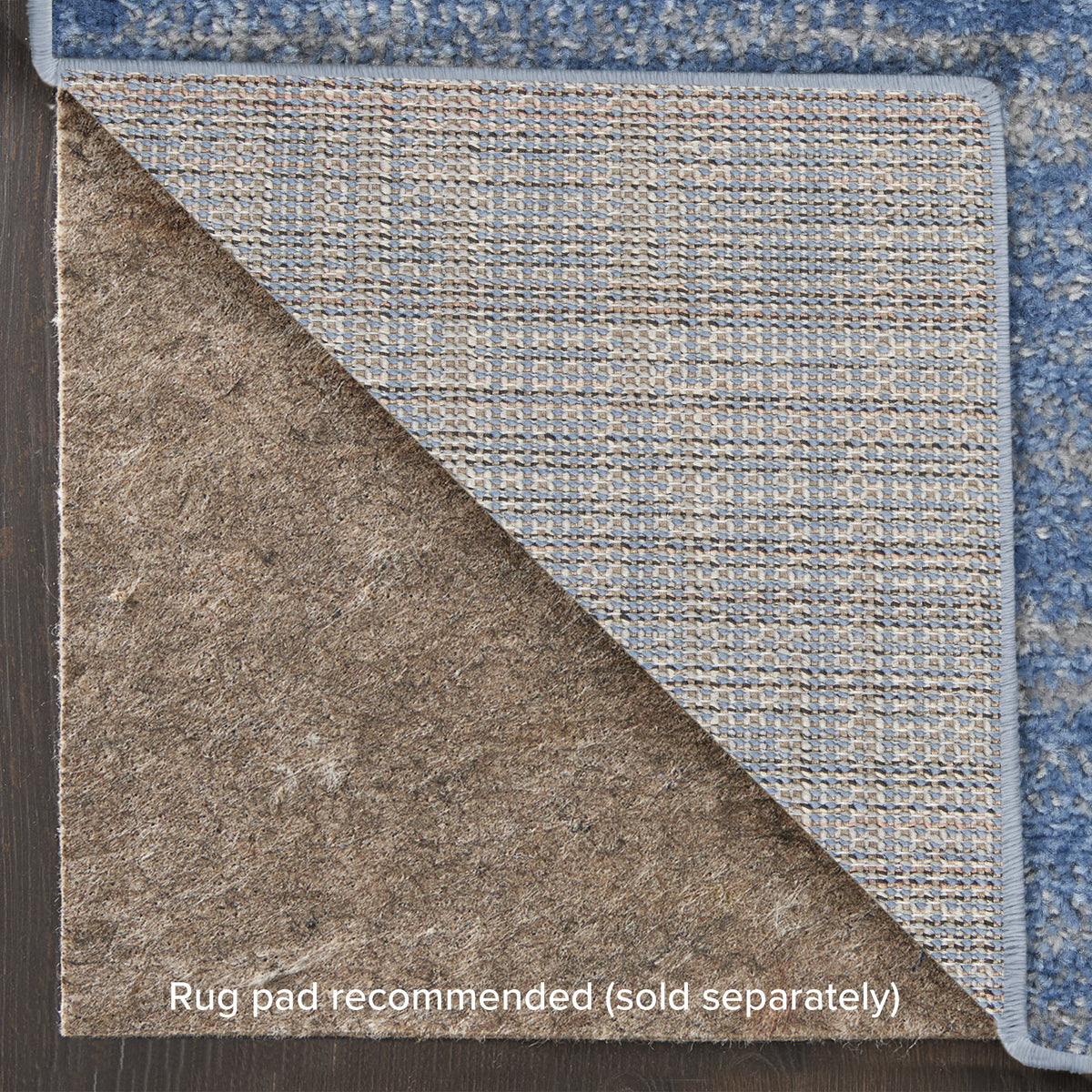 Nourison Essentials NRE01 Blue Grey Rug