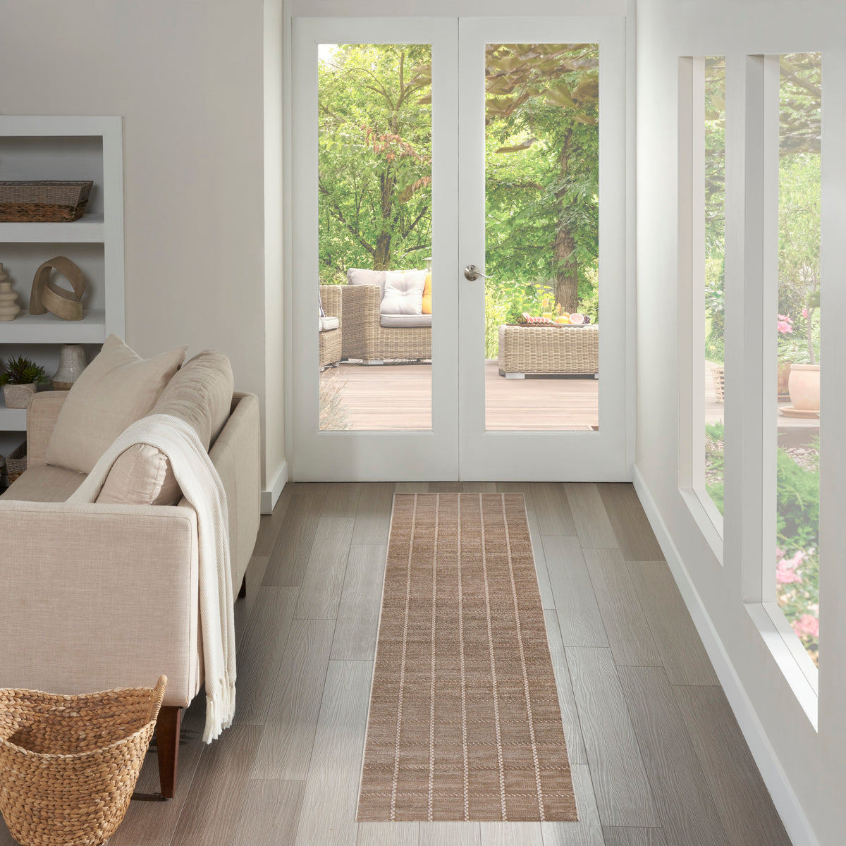 Serenity Home SRH05 Mocha Ivory Rug