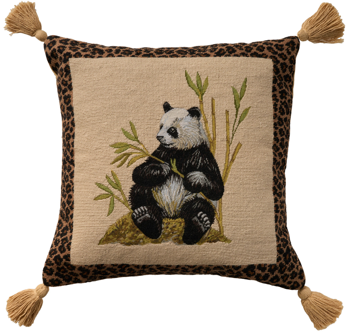 Vintage Pillow V8403 Beige 20" x 20" Throw Pillows