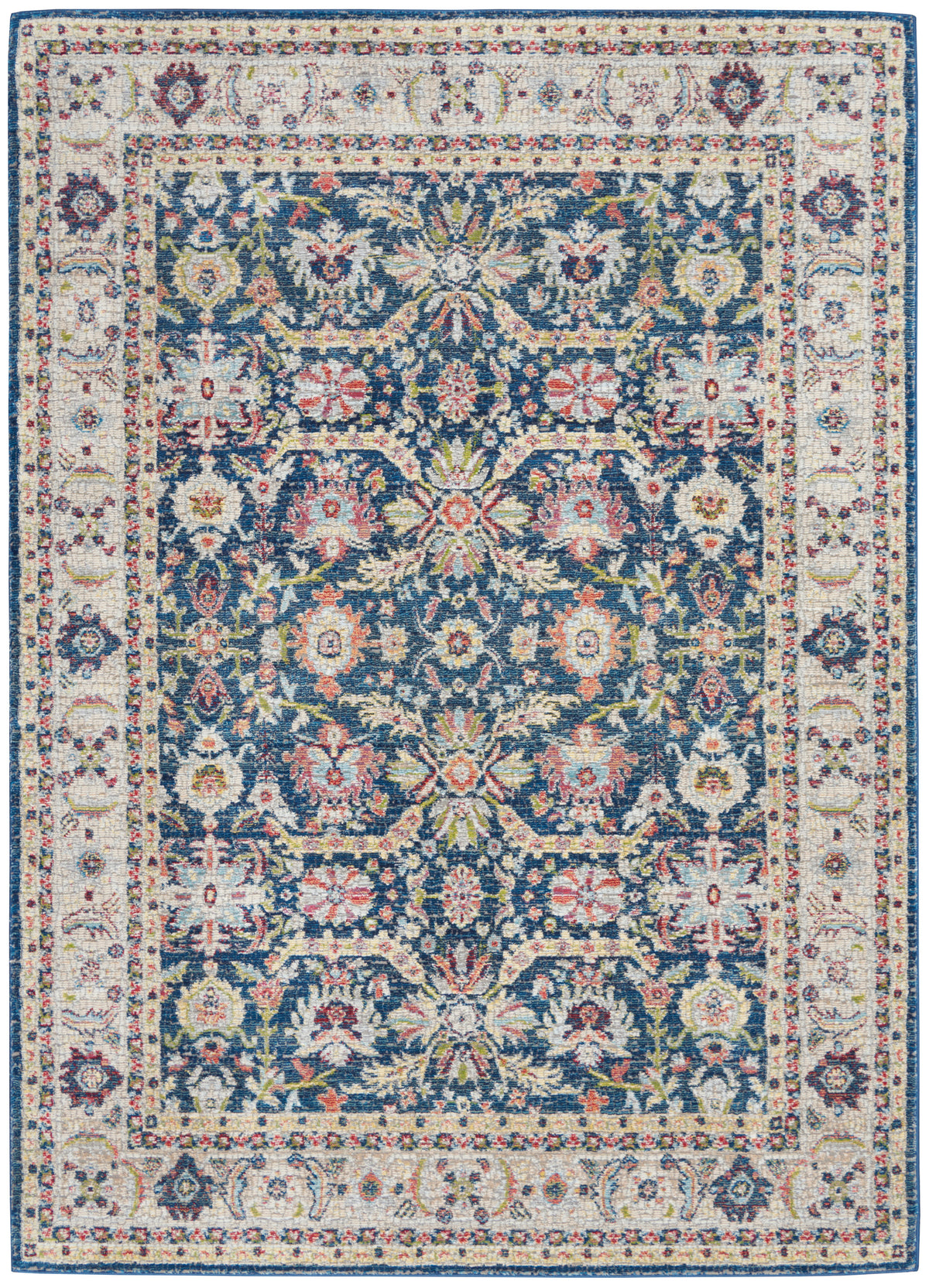 Ankara Global ANR13 Navy Multicolor Rug