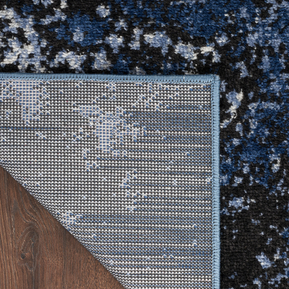 Passion PSN10 Light Blue Black Rug