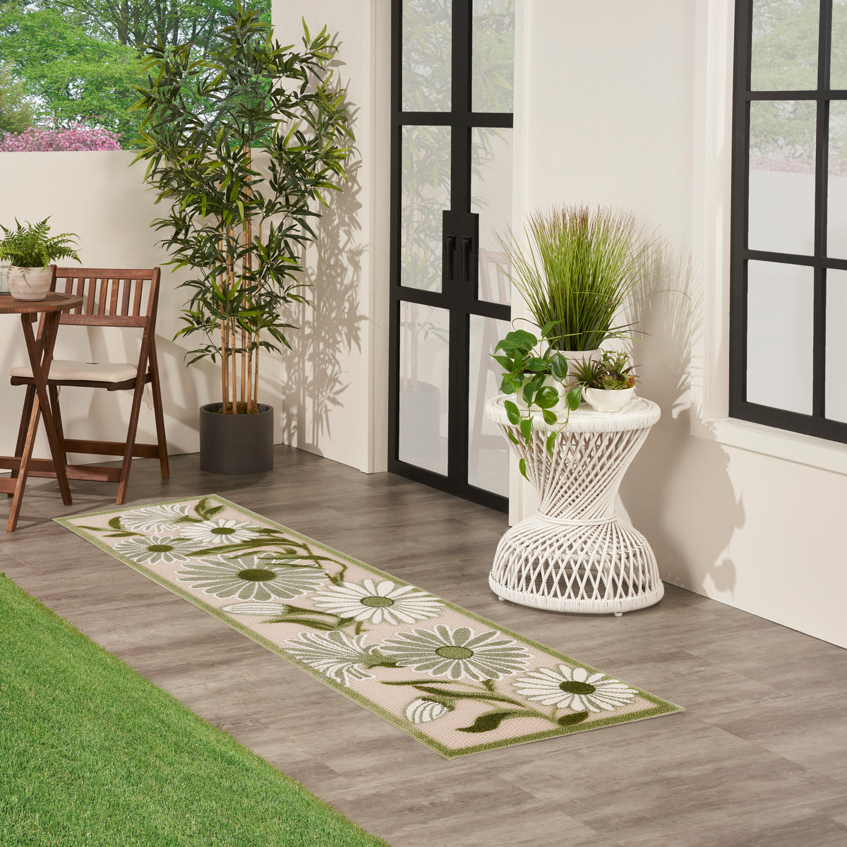 Aloha ALH33 Ivory Green Rug
