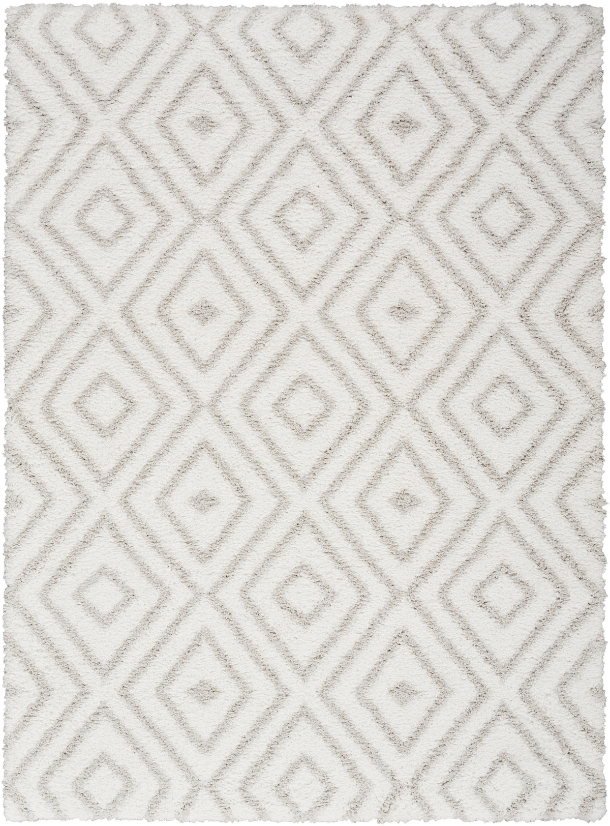 Modern Shag MMD01 Ivory Silver Rug