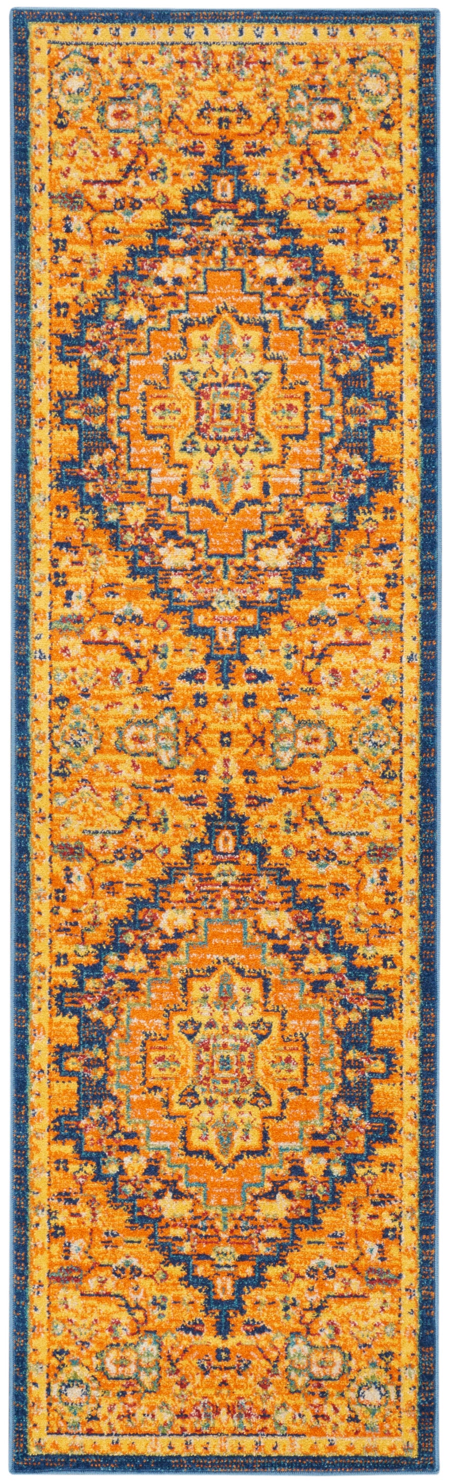 Allur ALR04 Orange Multicolor Rug