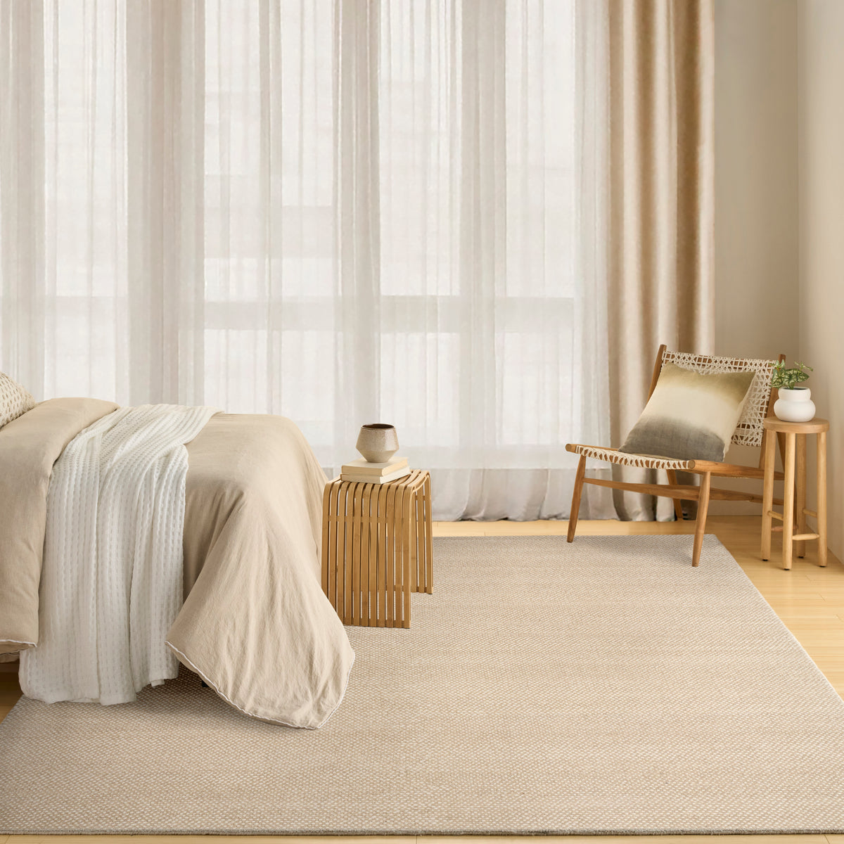 Pure Rows ROW01 Ivory Taupe Rug
