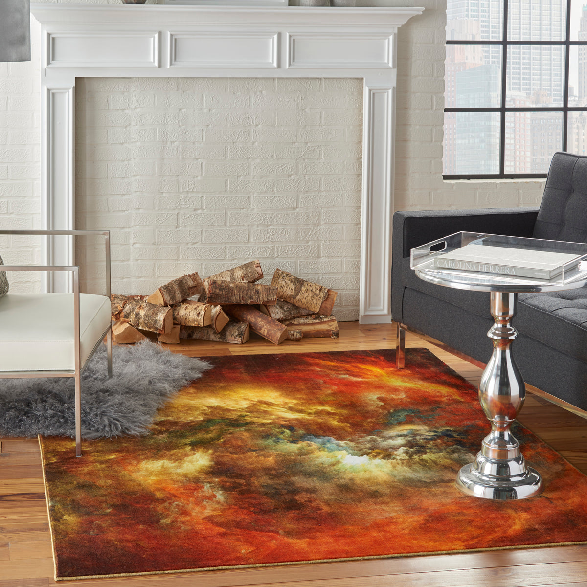 Le Reve LER07 Red/Multicolor Rug
