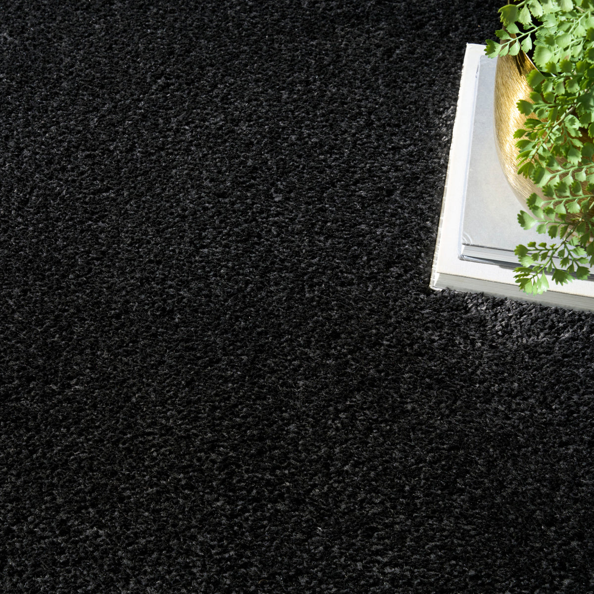 Pacific Shag PCS01 Black Rug