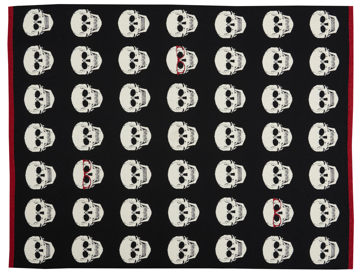 Trendy, Hip, New-Age UK204 Black/White 50" x 60" Throw Blankets