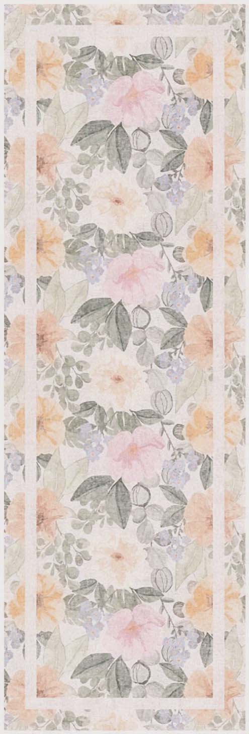Botanical Washables BOT01 Beige Multicolor Rug