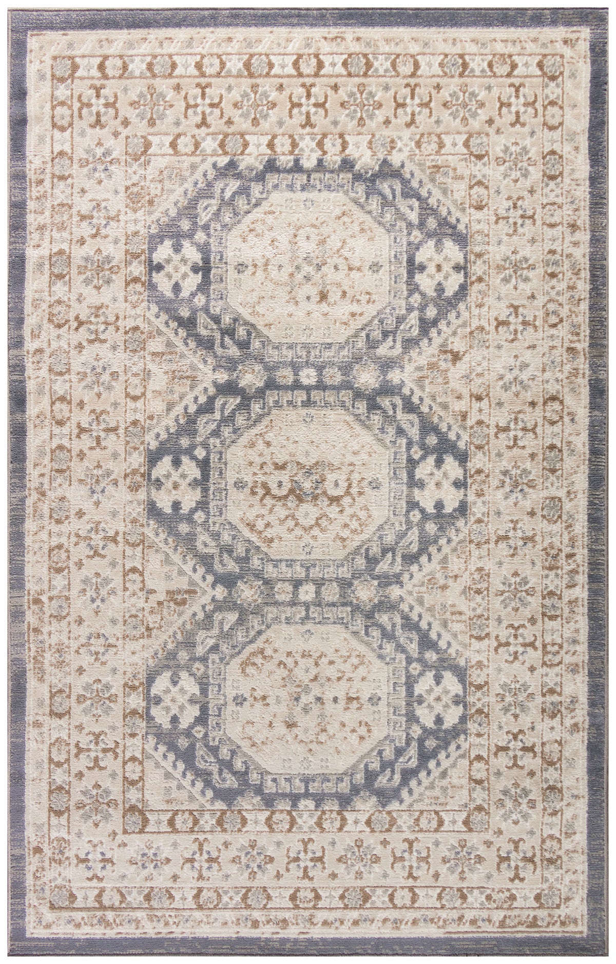 Serenity Home SRH01 Ivory Blue Rug