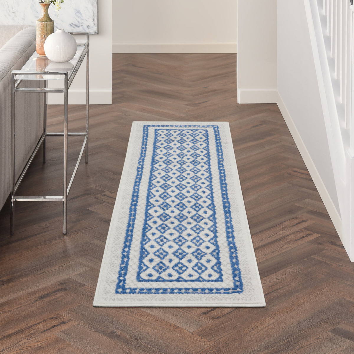 Whimsicle WHS13 Ivory Blue Rug