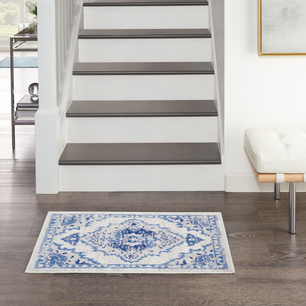 Whimsicle WHS14 Ivory Blue Rug