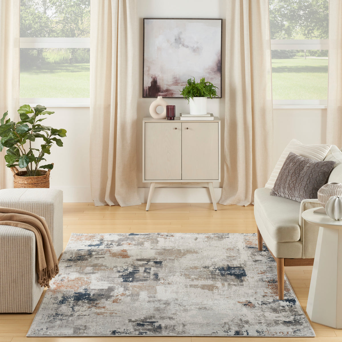 Home Texture HMT04 Grey Blue Rug