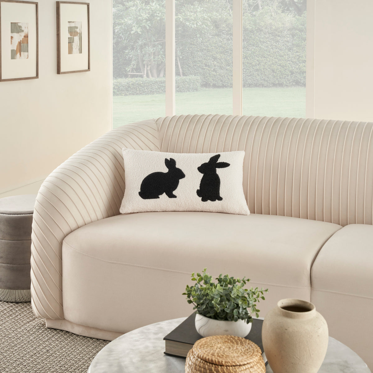 Pet Pillows & Access L0492 Black 12" x 21" Throw Pillows