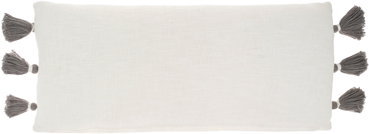 Lifestyle SH037 Grey 12" x 30" Throw Pillows