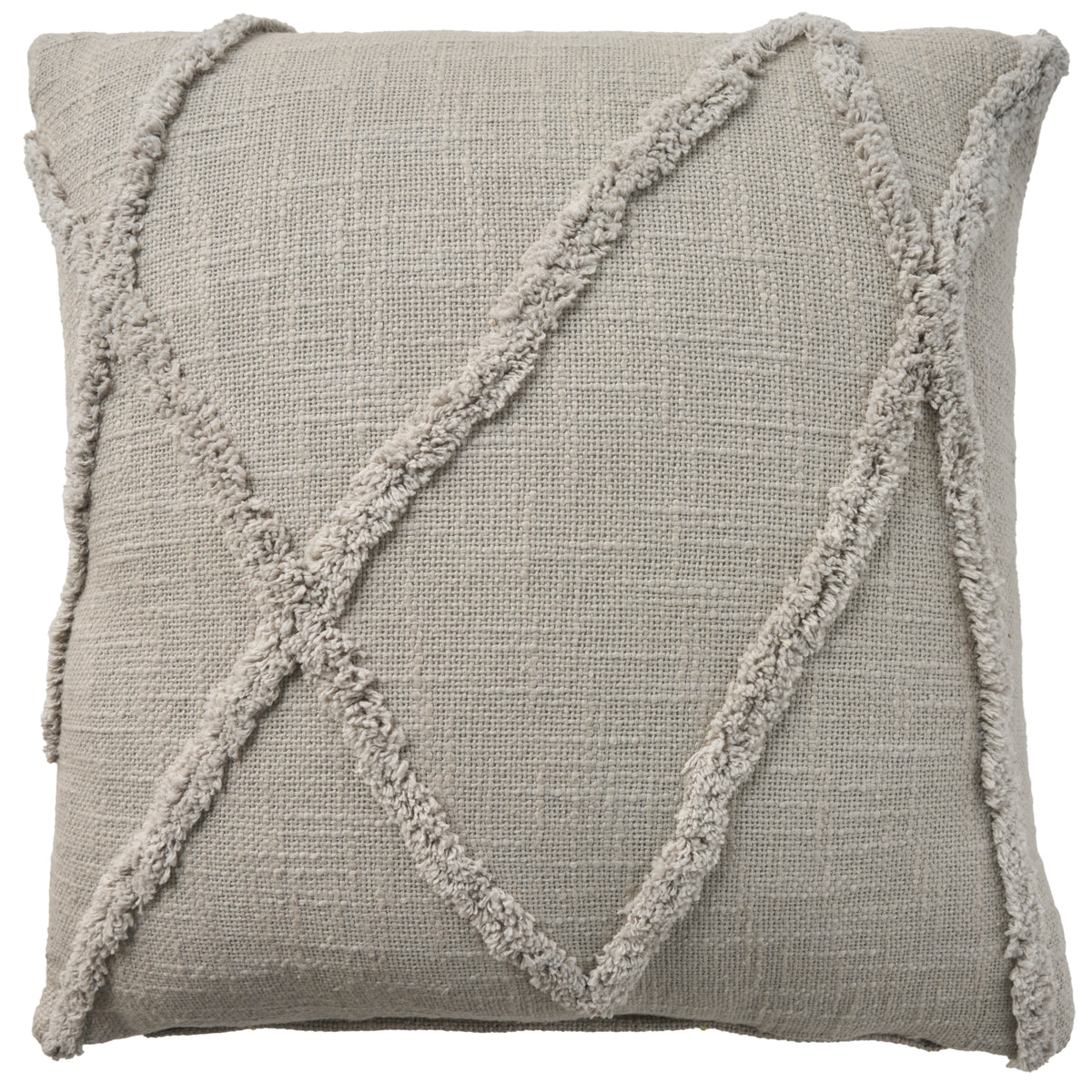 Lifestyle SH018 Light Grey 18" x 18" Throw Pillows