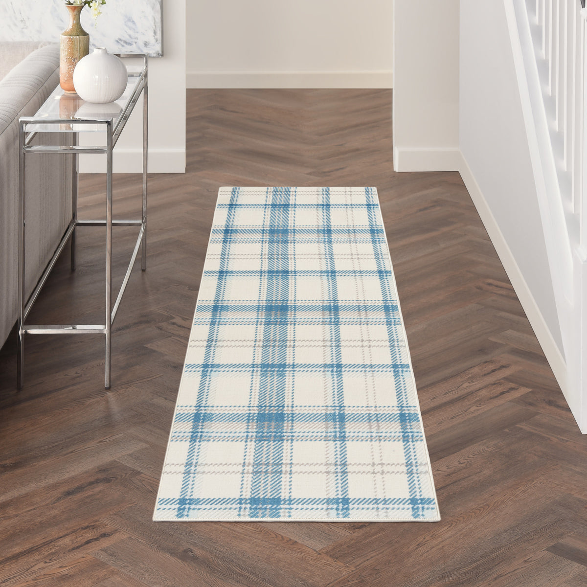 Grafix GRF03 Ivory Blue Rug