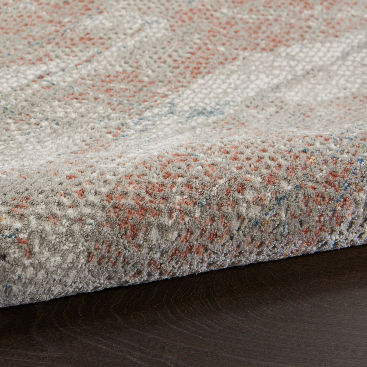 Rustic Textures RUS15 Light Grey Rust Rug