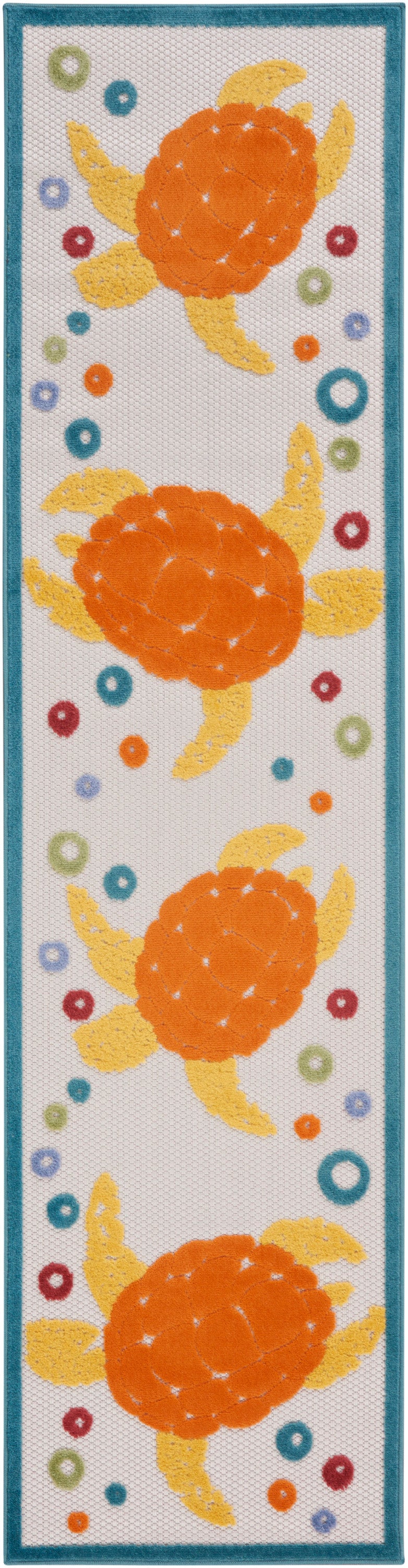 Aloha ALH27 Teal Multicolor Rug