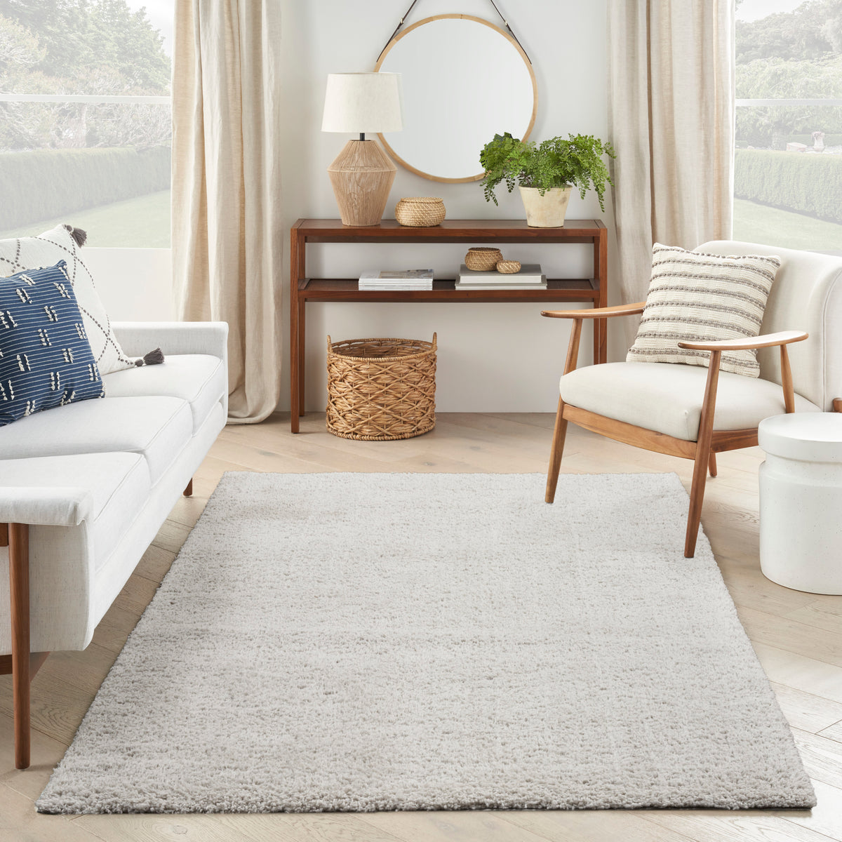 Modern Shag MMD02 Silver Rug