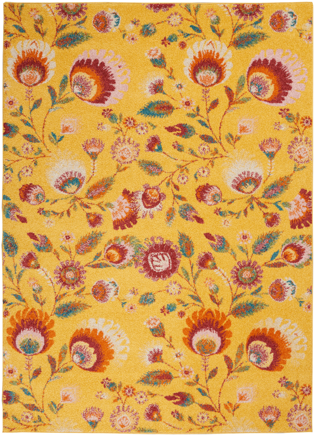 Allur ALR08 Yellow Multicolor Rug
