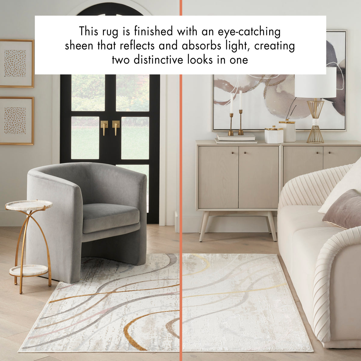 Glitz GLZ01 Ivory Multicolor Rug