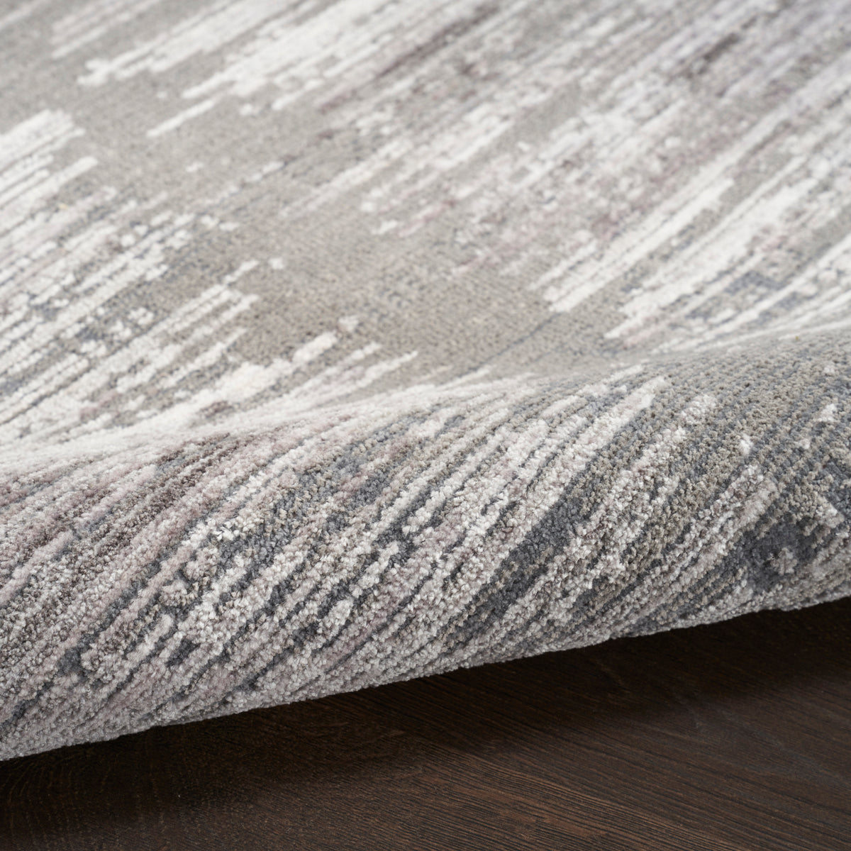Abstract Hues ABH03 Grey White Rug