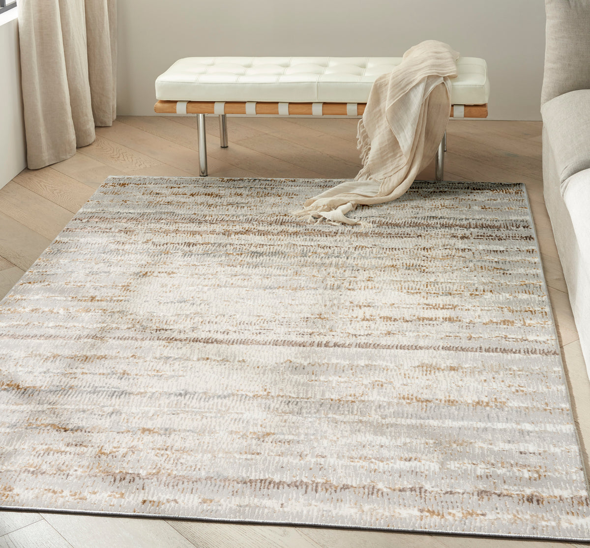 CK073 Compass CMP01 Ivory Rust Rug