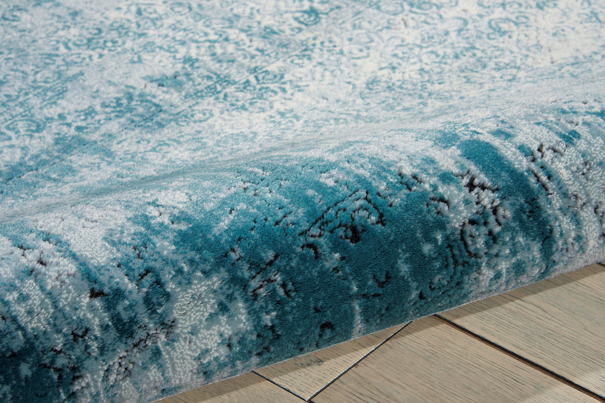 Karma KRM06 Ivory/Blue Rug