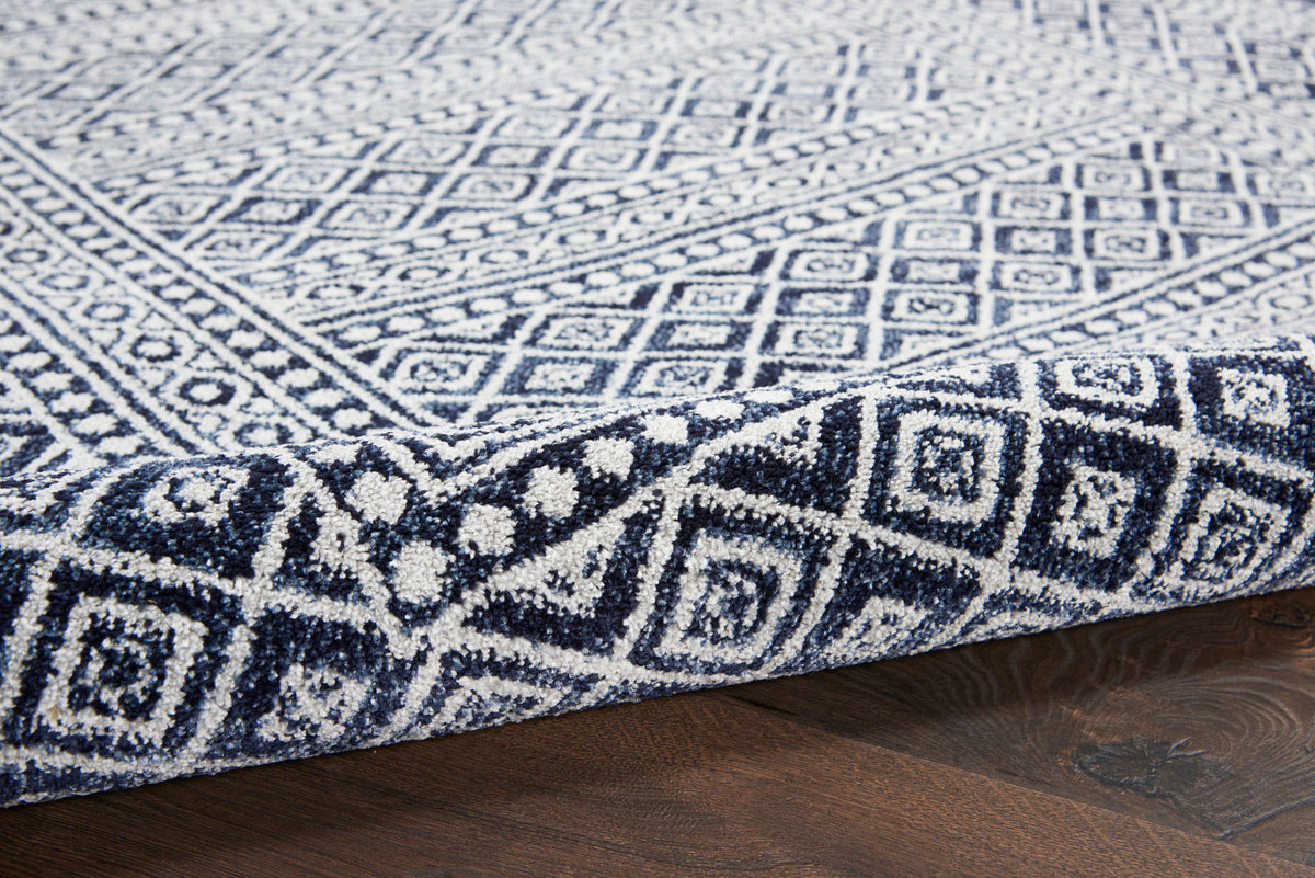 Palermo PMR04 Navy/Grey Rug