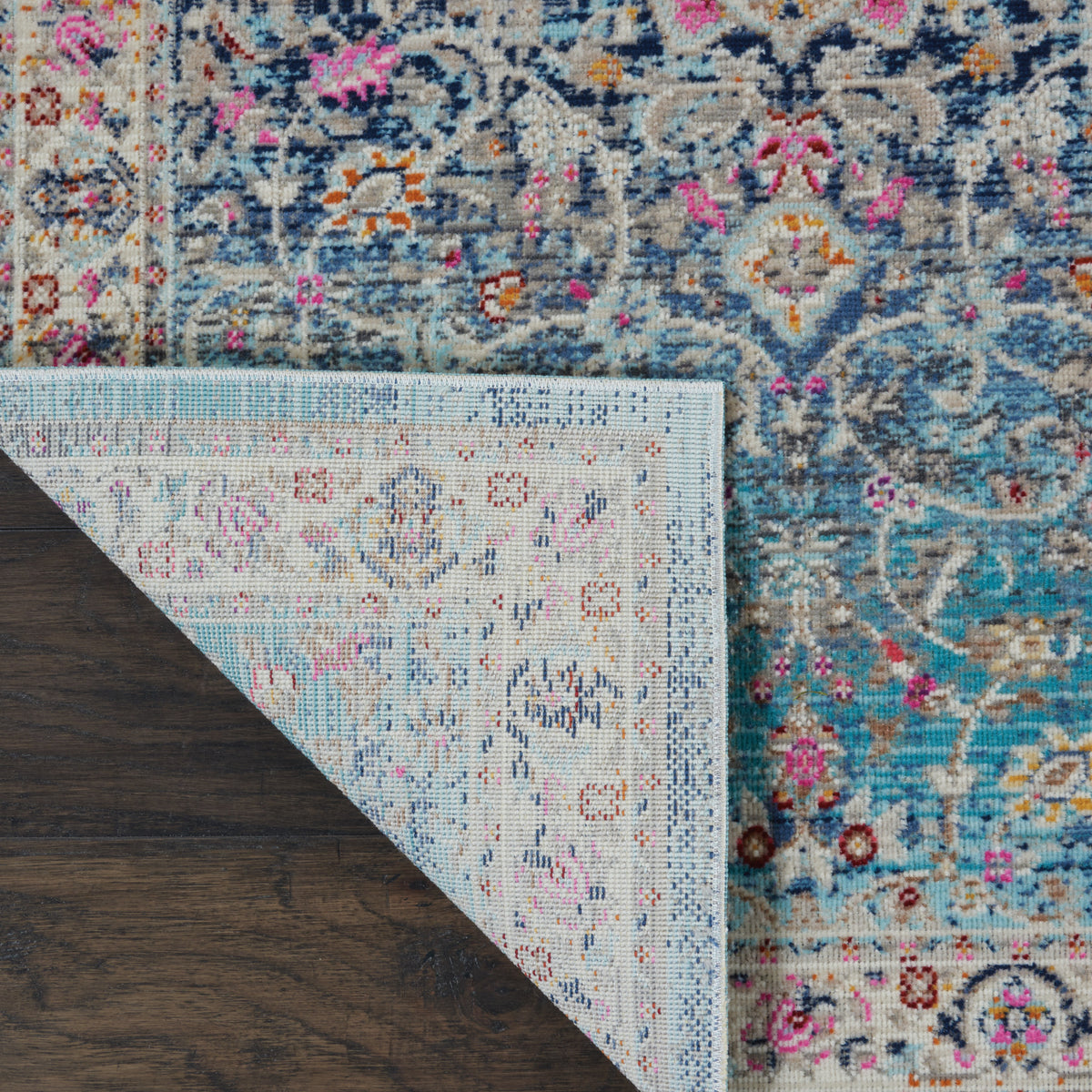 Vintage Kashan VKA01 Blue Rug
