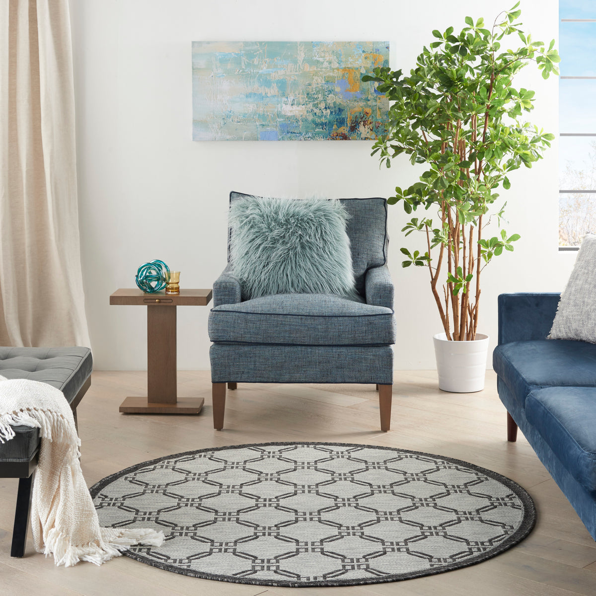 Country Side CTR02 Ivory/Charcoal Rug