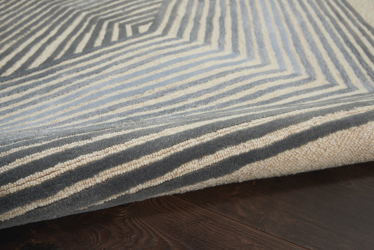 Symmetry SMM06 Ivory/Grey Rug