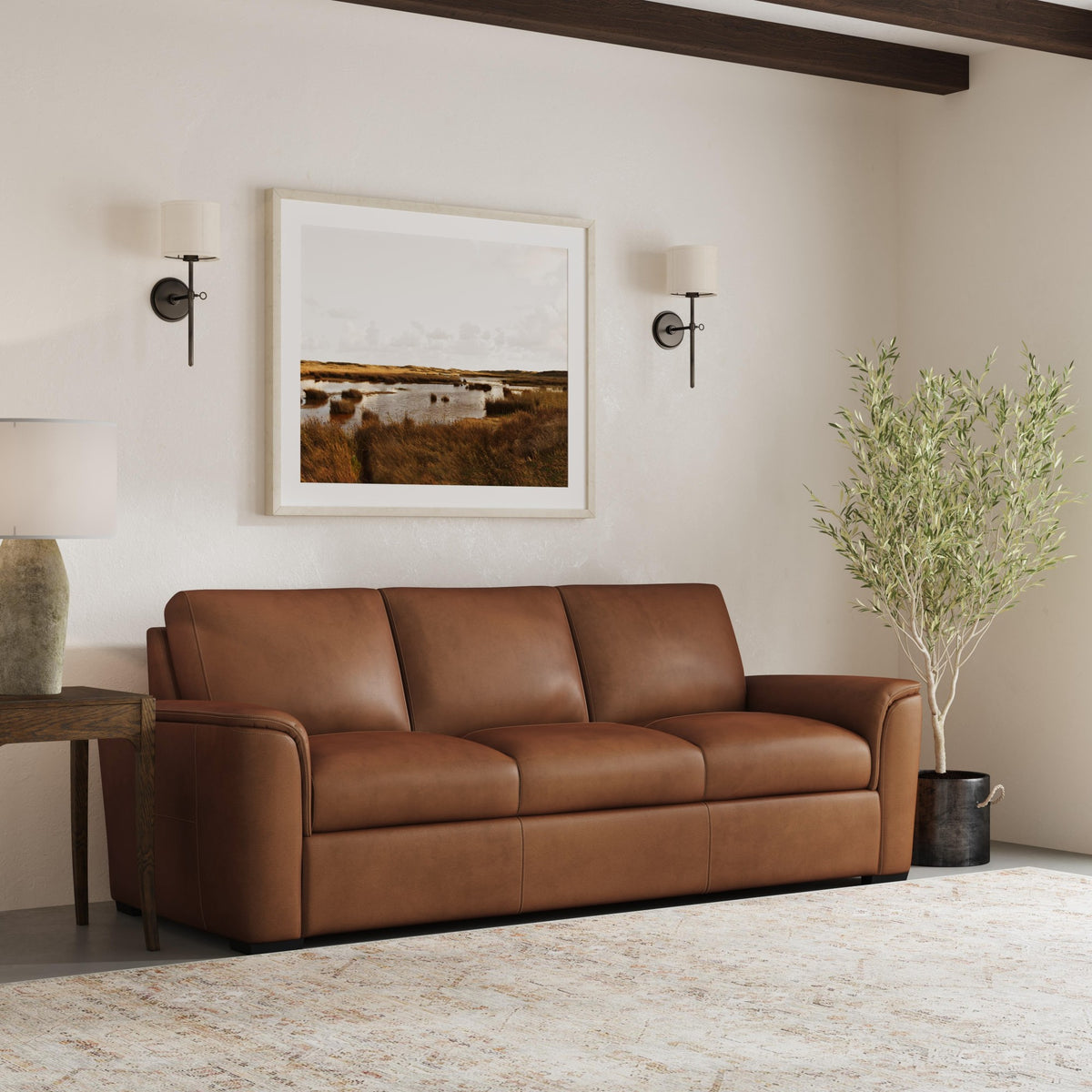 Henry Leather Sofa