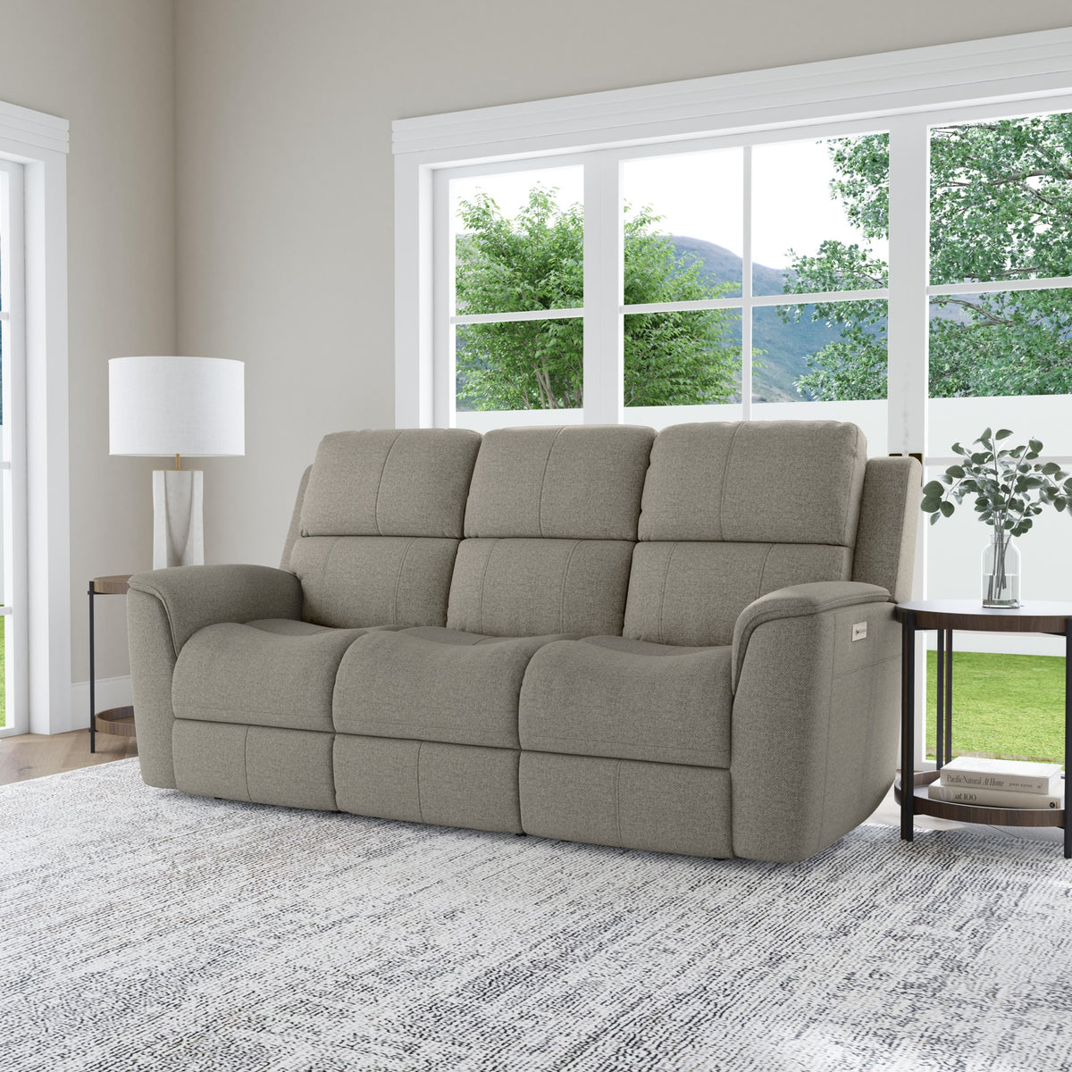 Henry Power Reclining Sofa with Power Headrests & Lumbar