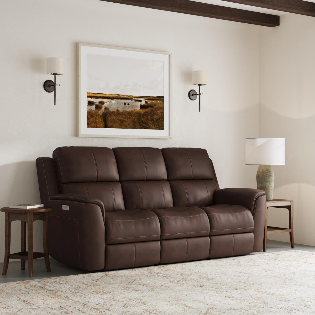 Henry Power Reclining Sofa with Power Headrests & Lumbar