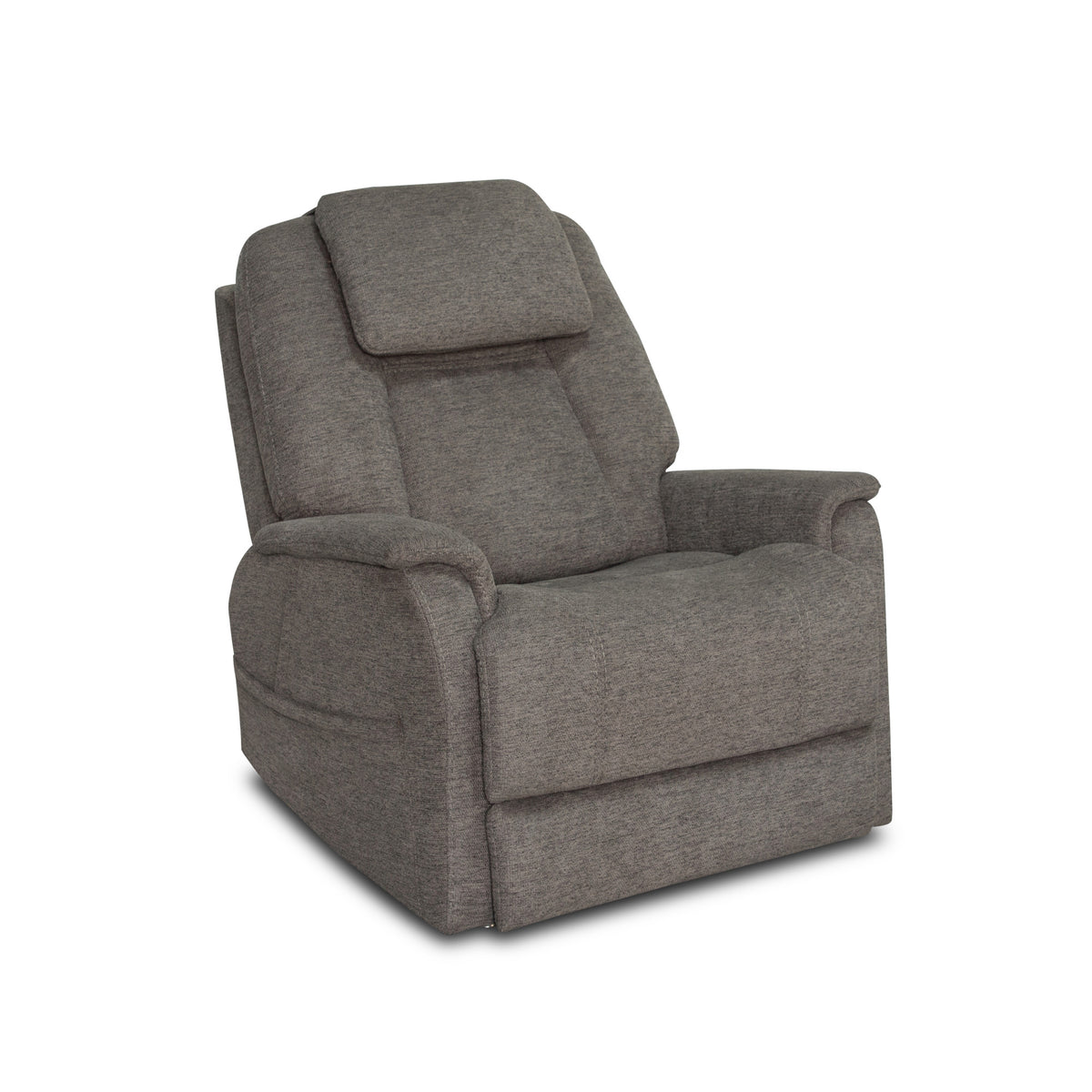 Zecliner Model 3+ Petite Fabric Power Sleep Chair with Power Headrest, Lumbar, Heat & Massage