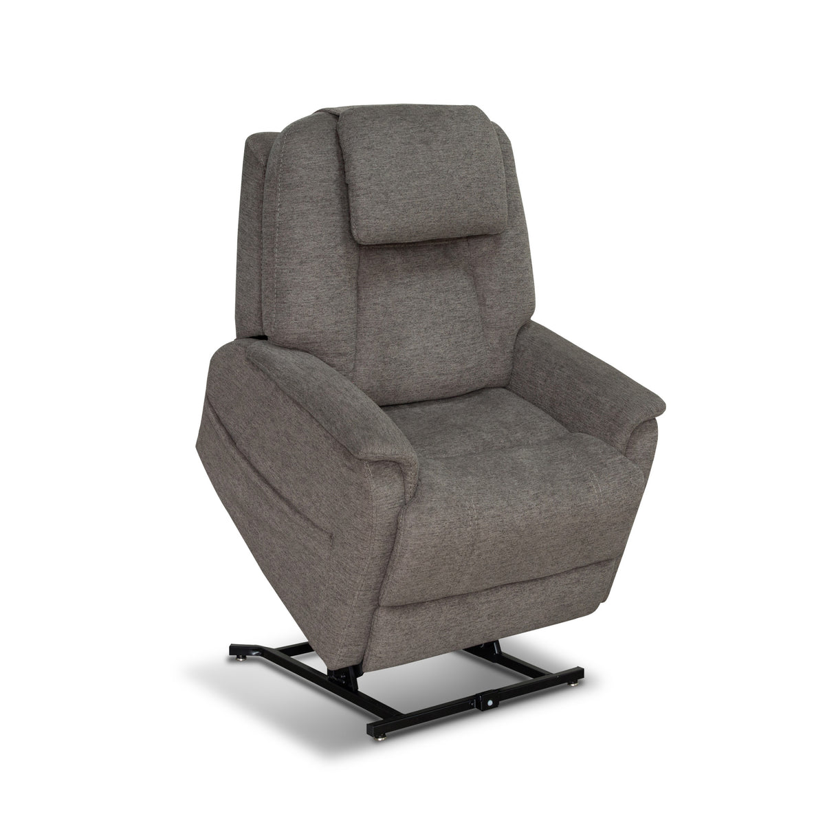 Zecliner Model 3+ Petite Fabric Power Lift Recliner with Power Headrest, Lumbar, Heat & Massage