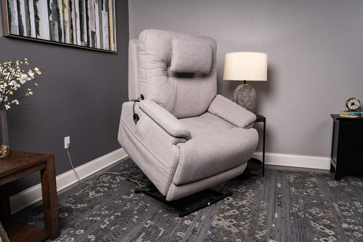 Zecliner Model 2 Fabric Power Lift Sleep Recliner with Power Headrest & Lumbar