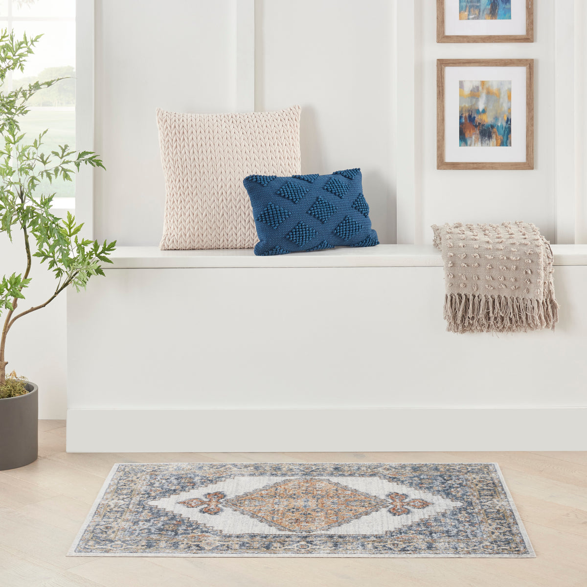 Astra Machine Washable ASW11 Grey Gold Rug