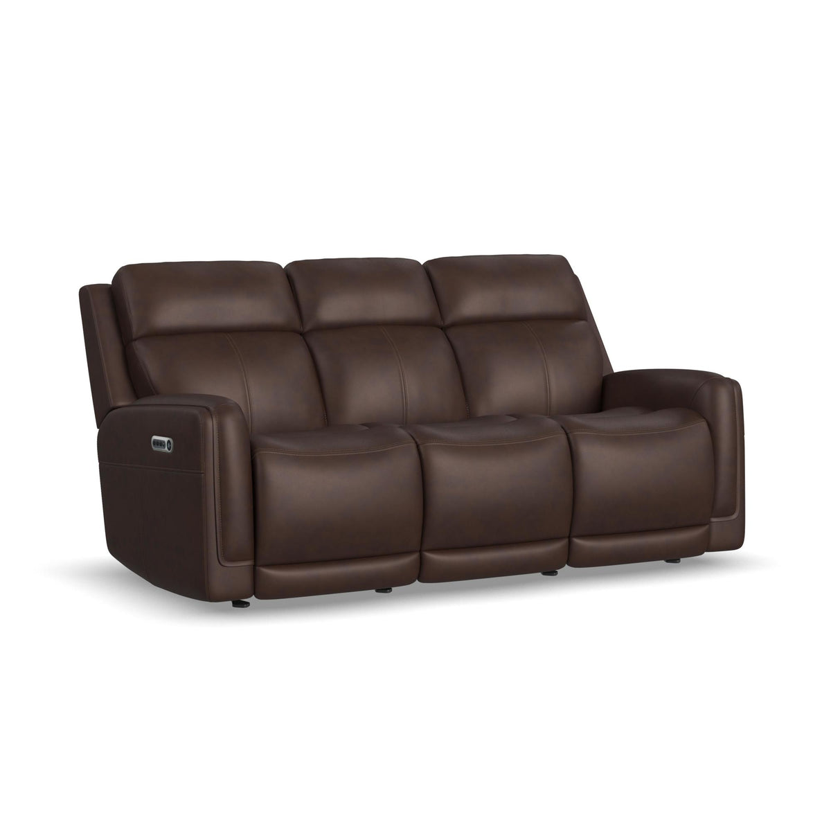 Alister Leather Power Gliding Sofa with Power Headrests & Lumbar