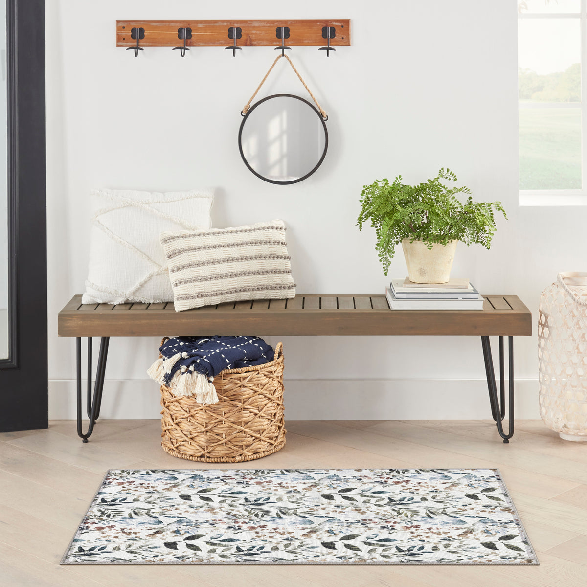 Nourison Washables NWB05 Ivory Multicolor Rug