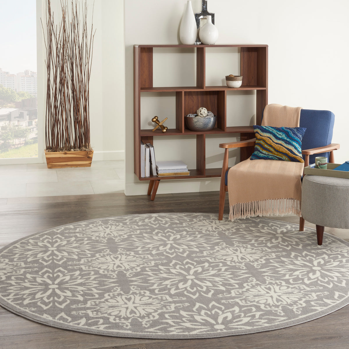 Jubilant JUB06 Ivory/Grey Rug