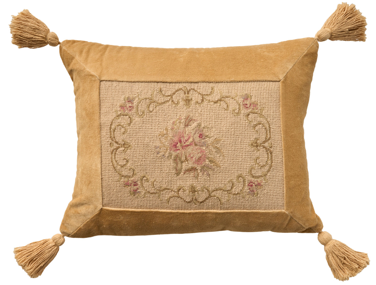 Vintage Pillow VAN14 Beige 14" x 18" Throw Pillows