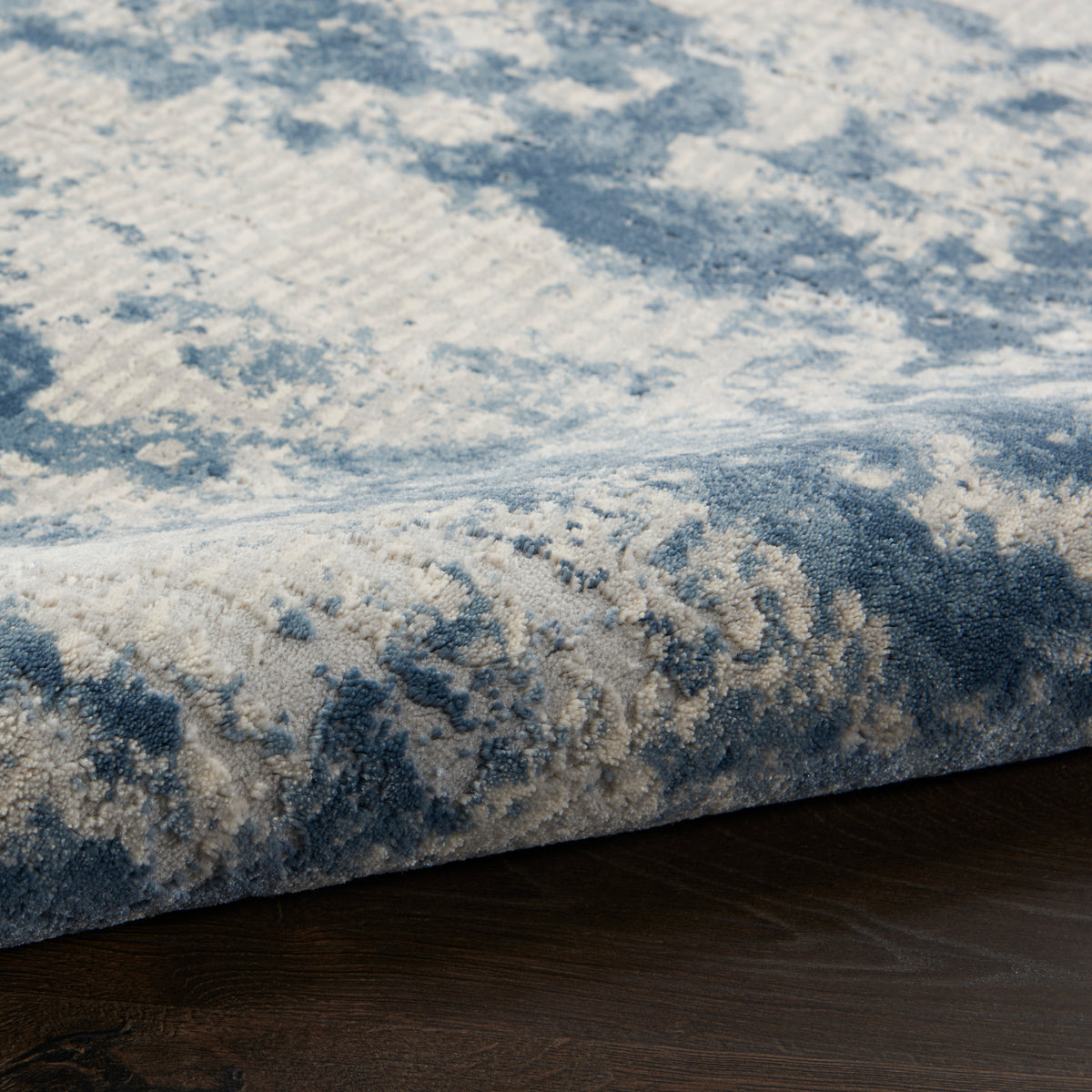 Rustic Textures RUS16 Grey Blue Rug