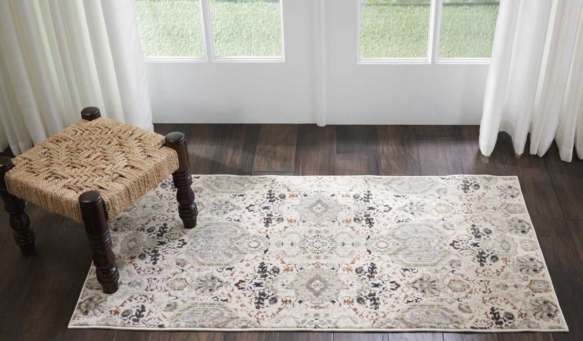 Silver Screen KI341 Grey Slate Rug