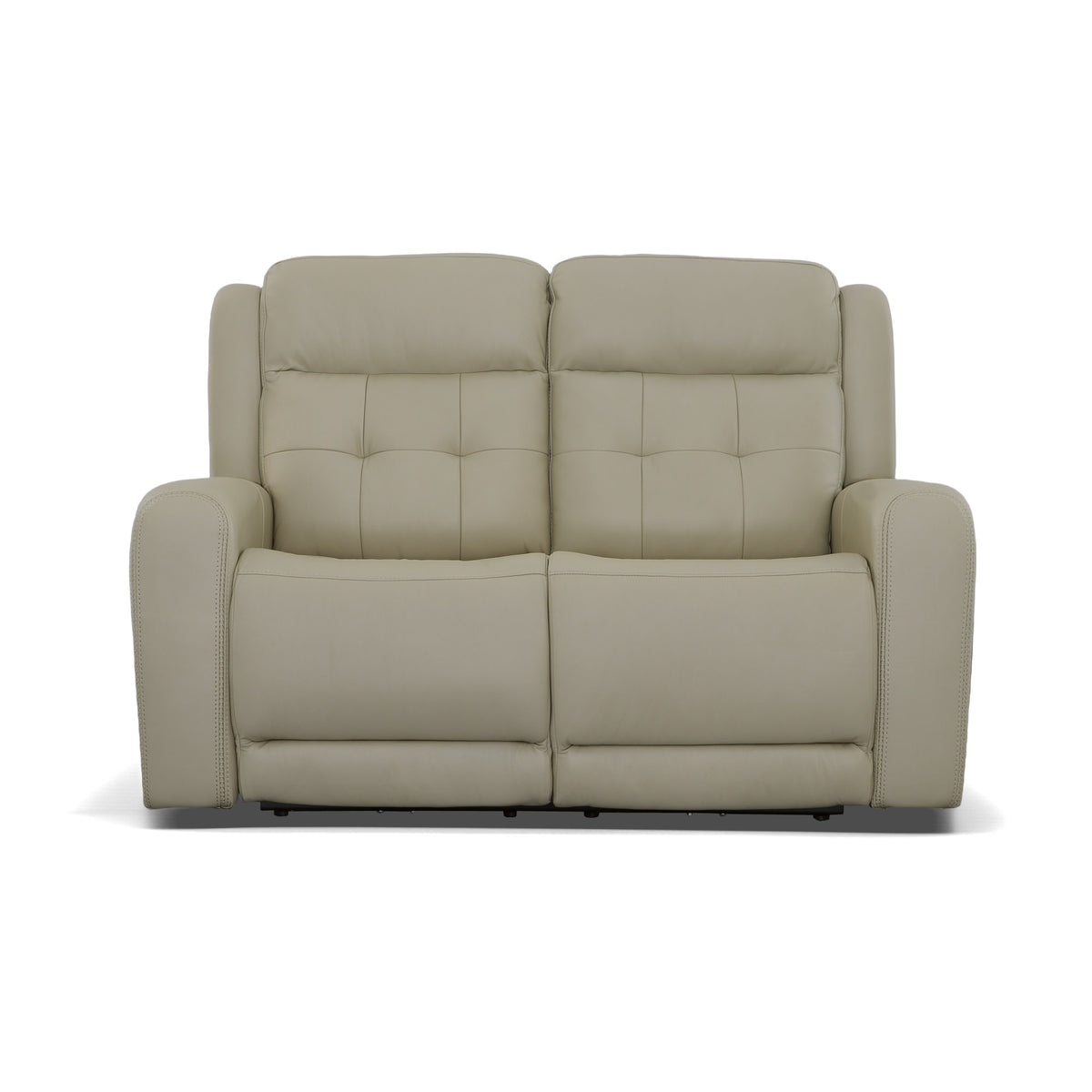 Grant Leather Power Reclining Loveseat with Power Headrests