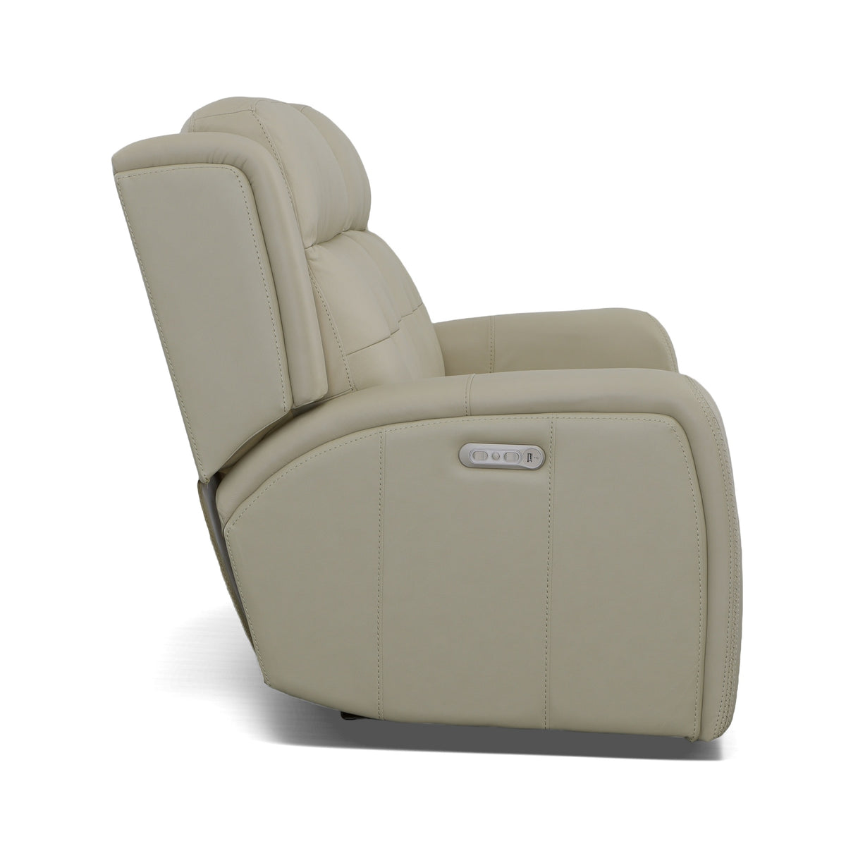 Grant Leather Power Reclining Loveseat with Power Headrests