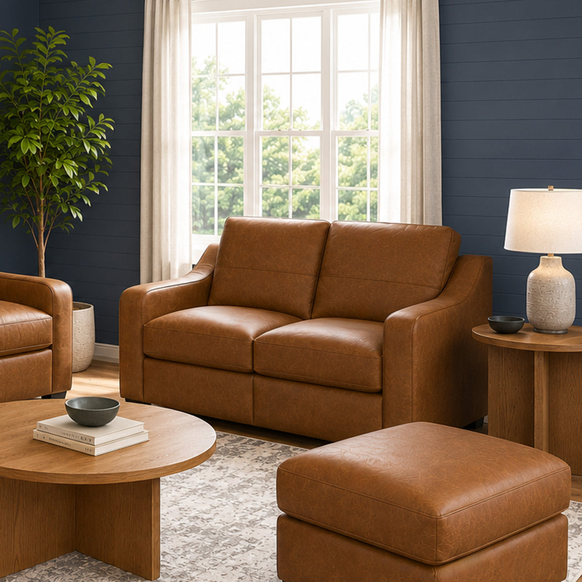 Hudson Leather Loveseat